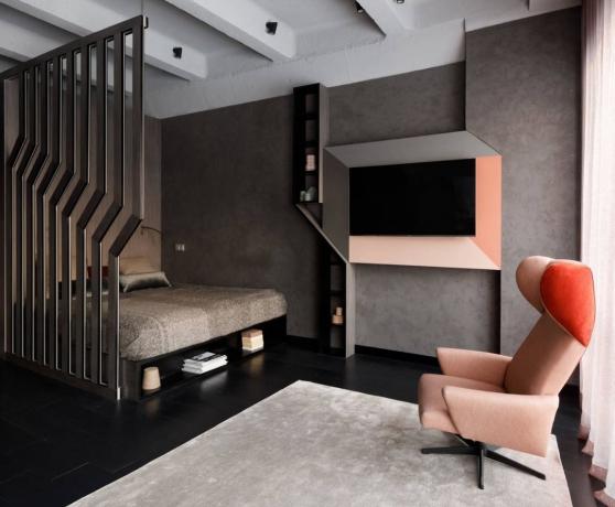 Eine elegante Wohnung von 40 qm in einem Neubau für einen Junggesellen