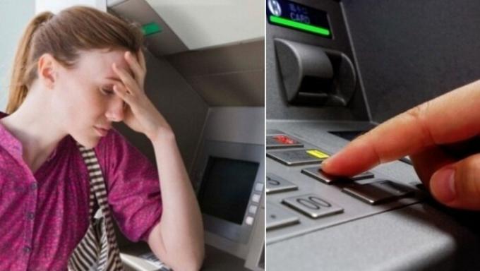 Wie die Karte zurück, wenn die ATM „isst“ es, und schließlich hung