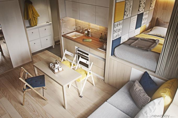 Das Leben in einer kleinen Wohnung: 7 Designer-Tipps