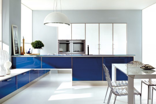 blaue Küchen