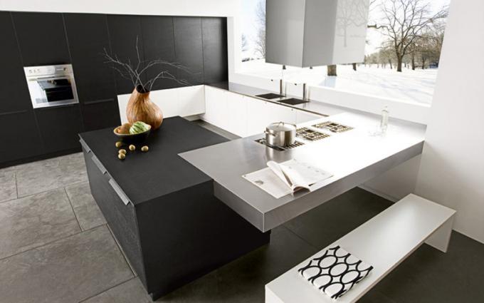 Schwarz-Weiß-Küche (57 Fotos): So erstellen Sie ein Interieur mit Ihren eigenen Händen, Tapeten, Küchenset, Geräten, Foto-, Preis- und Video-Tutorials