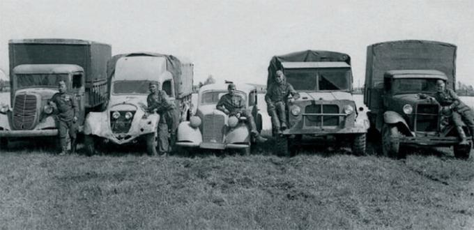 Wo sind alle nach dem Krieg Autos erfasst, die die Sowjetunion bekam