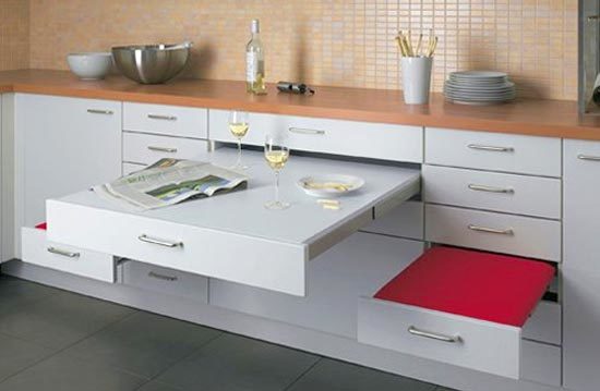 Küchenmöbel Design für eine kleine Küche