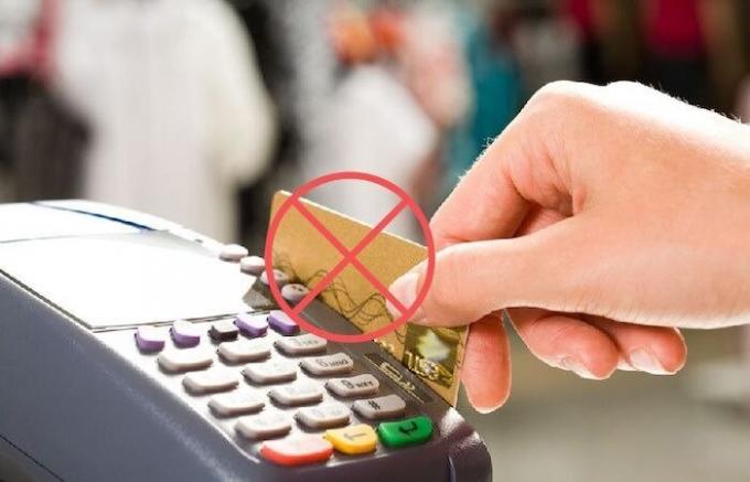 8 Verdachtsfälle, wenn in jedem Fall ist es unmöglich, zu bezahlen „Kreditkarte“