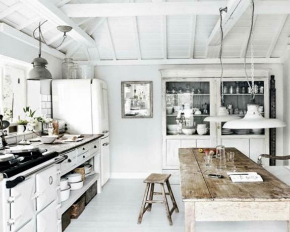 Küche im skandinavischen Stil (45 Fotos): Innendekoration des Wohnküchens, Gestaltungsideen, Videos und Fotos