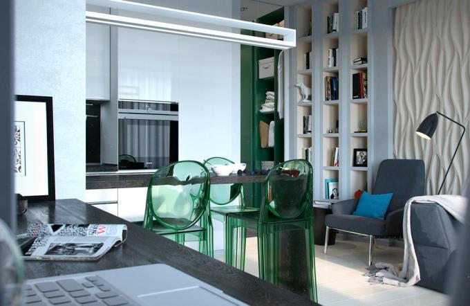 Diese moderne Studio 30 m² im Neubau für einen Junggesellen