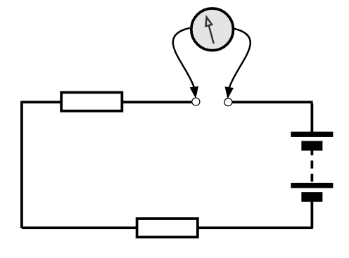 Fig. Schema 4 Multimeter-Verbindung, wenn gemessen Amperezahl
