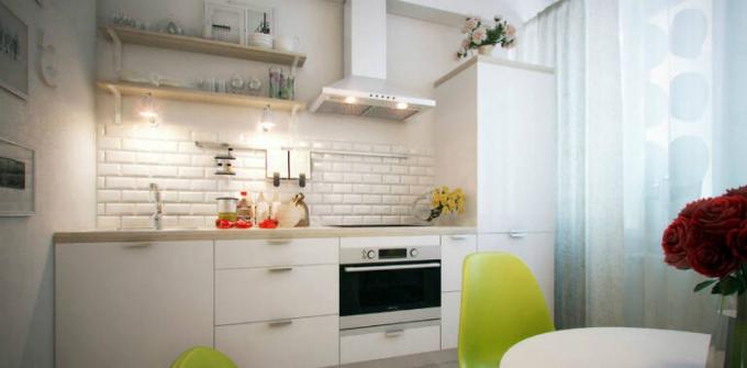 Küche ohne Wandschränke