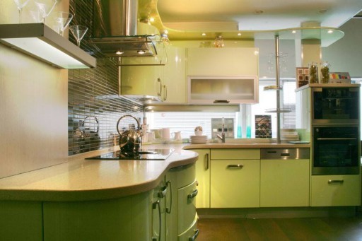 Pistazienküche (57 Fotos), Pistazienschatten, grüne Farbe im Kücheninneren, DIY-Design: Anleitung, Foto- und Video-Tutorials, Preis