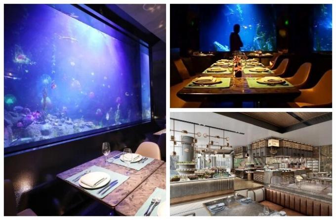 Unterwasser-Restaurant Mr. Fisher Hotel Songjiang Intercontinental.