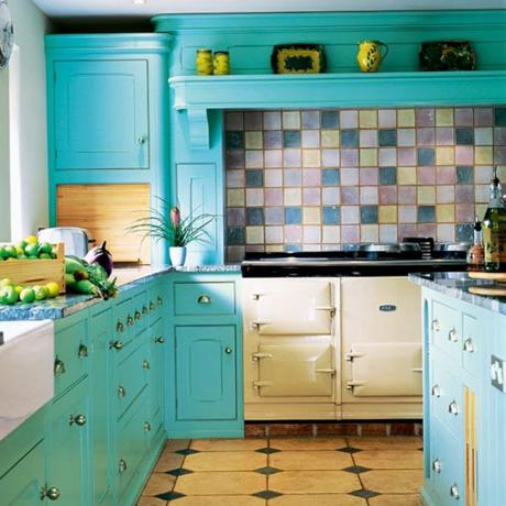 Türkisfarbene Küche (51 Fotos): So erstellen Sie ein Design mit Ihren eigenen Händen, Videoanweisungen für Innenarchitektur, Foto und Preis