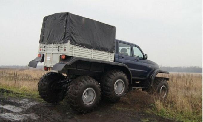 Hebemaschinen - bis zu einer Tonne unwegsames Gelände und 1,5 Tonnen auf guten Straßen. | Foto: autobelyavcev.ru.