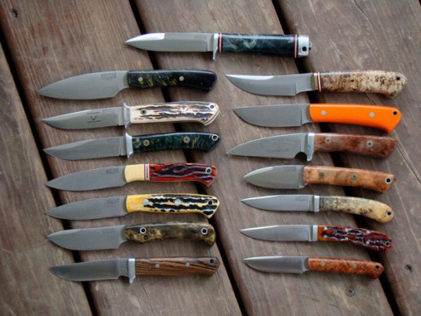 Verschiedene Messer für unterschiedliche Aufgaben.