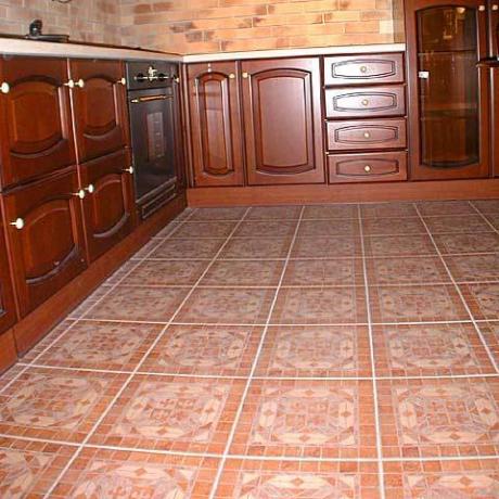 Keramikboden in der Küche