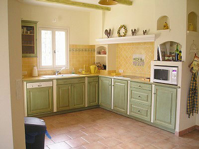 Küche Interieur im Provence-Stil
