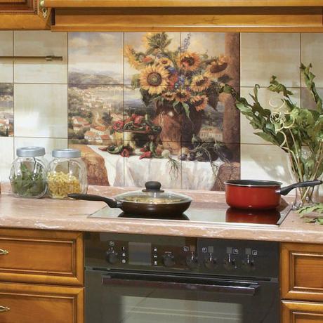 Paneele für eine Küche aus Keramikfliesen (36 Fotos) auf einer Schürze: DIY-Videoanleitung für Installation, Preis, Foto